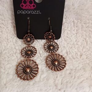 Gazebo Garden Copper Earrings. NWT